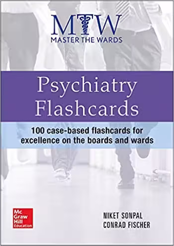 خرید و دانلود نسخه کامل کتاب Master the Wards: Psychiatry Flashcards (A &amp; L REVIEW) -   Pdf