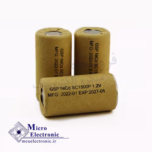 باتری NICD 1500 میلی آمپر 1.2 ولت