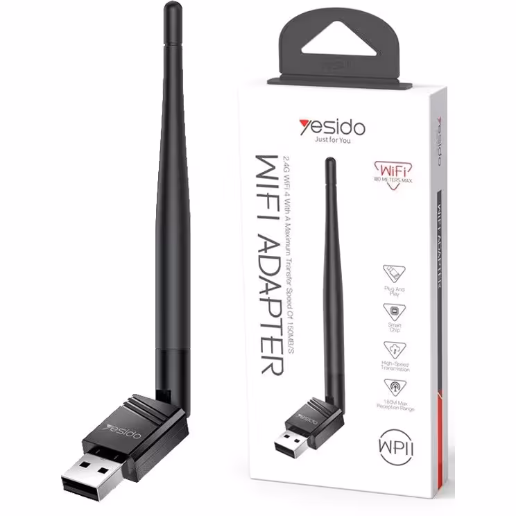 کارت شبکه بی سیم آنتن دار Yesido WP11 150Mbps