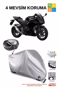 چادر موتورسیکلت خاکستری HONDA CBR500 R قفل کیسه عقب موتور سیکلت ضد آب سازگار AutoEN