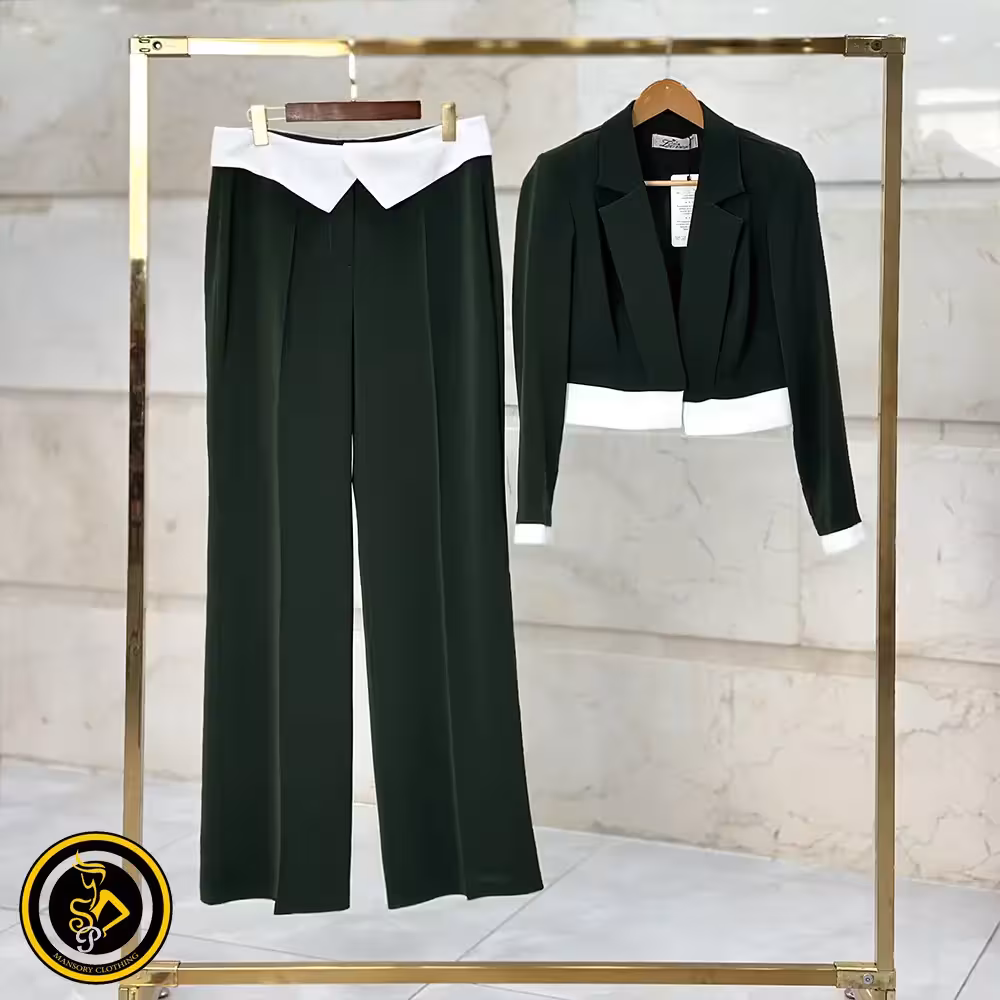 کت و شلوار دیپلمات کمر برگردان