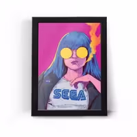 تابلو قاب سگا Sega Retro