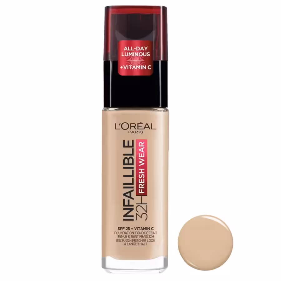 کرم پودر اینفالیبل 32 ساعته لورال FRESH WEAR