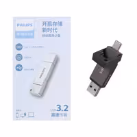 فلش مموری Philips FM11UT256B/93 USB 3.2 Type-C Flash Memory - 256GB - خاکستری