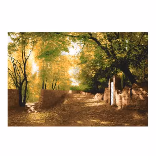 طرح منظره کوچه باغ پاییز کد 23079