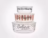 ست ظرف شیشه ای وکیومی تاریخ دار لیمون کد 2074