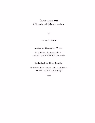 خرید و دانلود نسخه کامل کتاب Lectures on classical mechanics