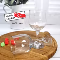 لیوان پایه دار پاشاباغچه مدل Tulip کد 44167، بسته 6 عددی