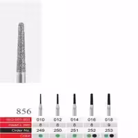 فرز الماسی دسته نقره ای BTM مدل 856 Tapered End Round - فروشگاه تخصصی دندانپزشکی سپیرا