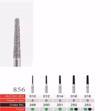 فرز الماسی دسته نقره ای BTM مدل 856 Tapered End Round - فروشگاه تخصصی دندانپزشکی سپیرا