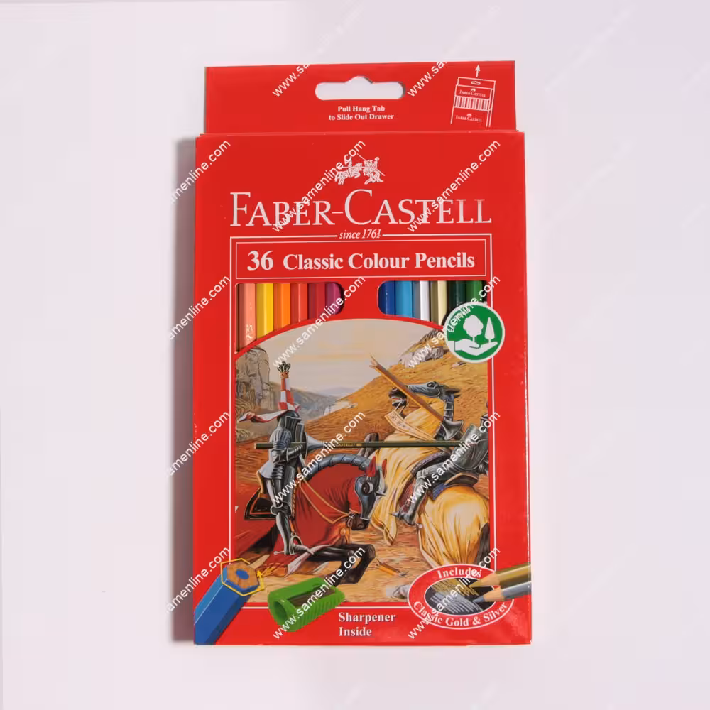 مدادرنگی 36 رنگ فابر کاستل مدل کلاسیک