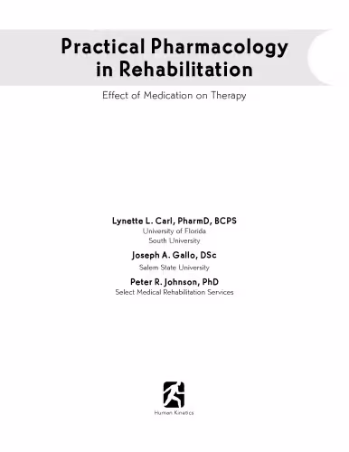 خرید و دانلود نسخه کامل کتاب Practical pharmacology in rehabilitation : effect of medication on therapy