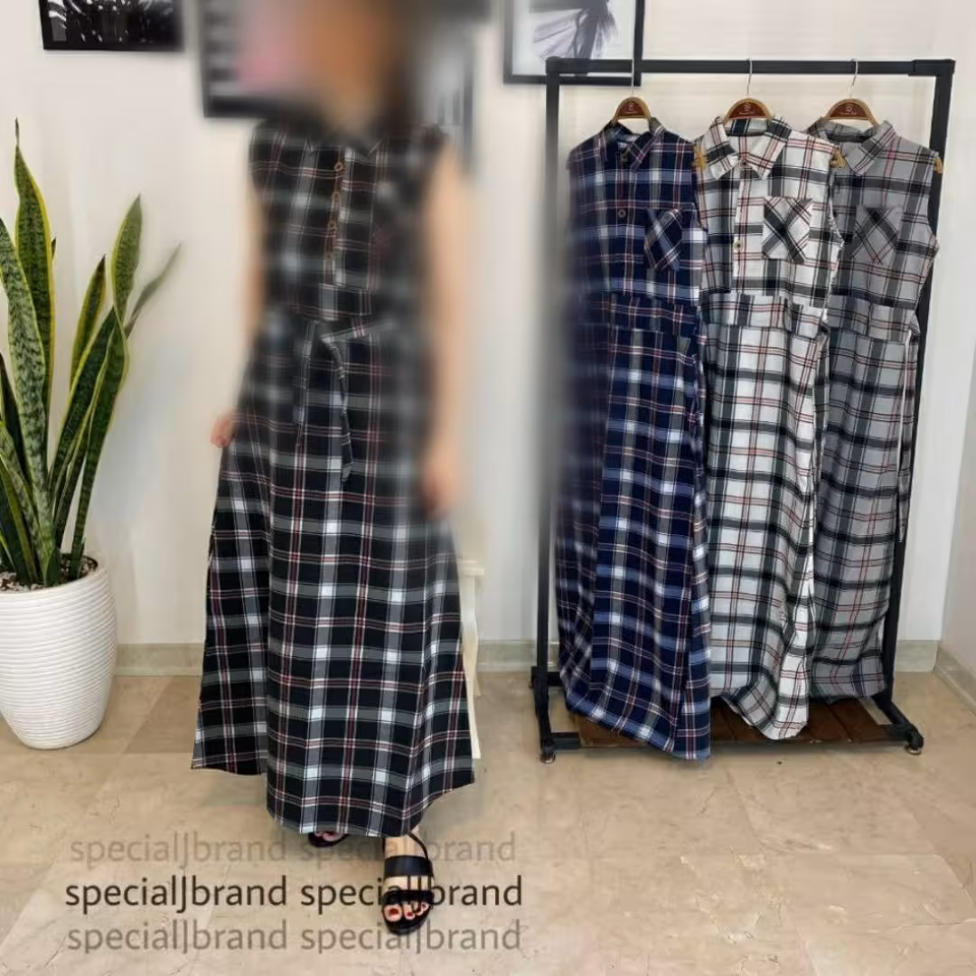 ساحلی چهارخونه جیبدار جنس نساجی