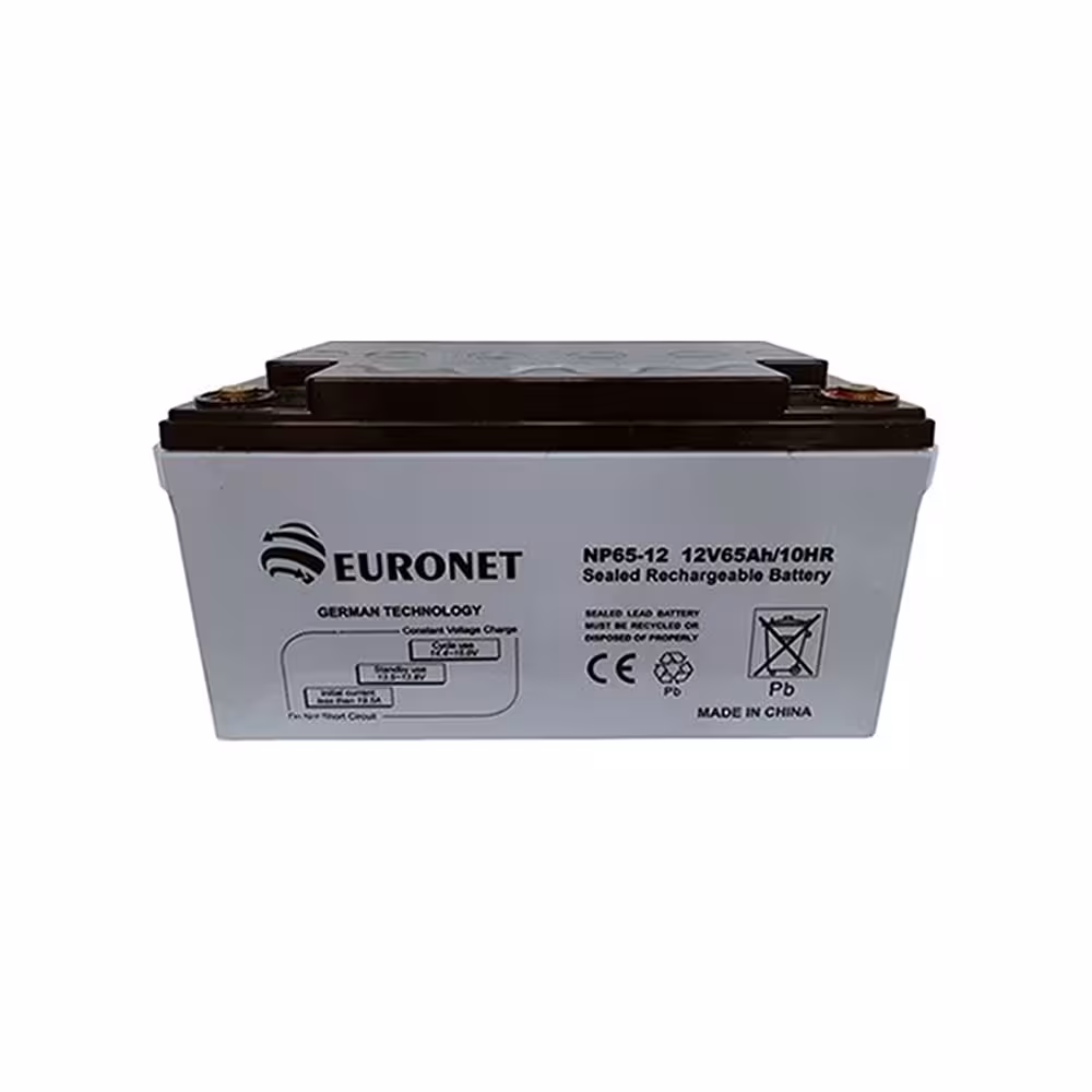 باتری یو پی اس 12 ولت 65 آمپر ساعت یورونت