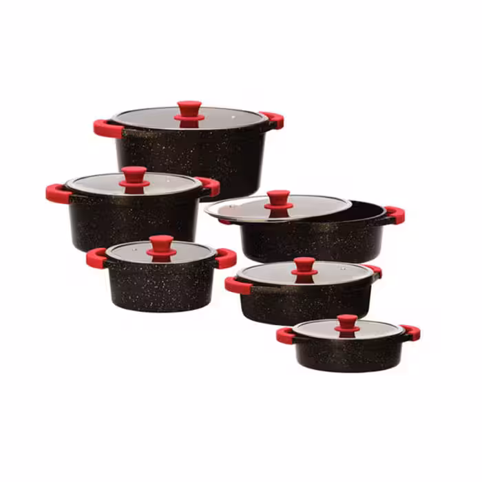 سرویس قابلمه 12 پارچه مونارک زرساب Zarsab