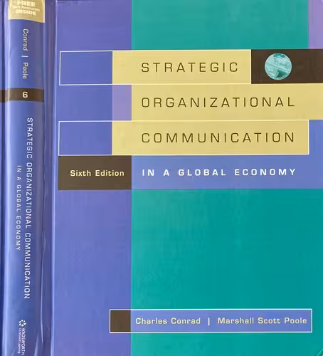 خرید و دانلود نسخه کامل کتاب Strategic Organizational Communication in a Global Economy
