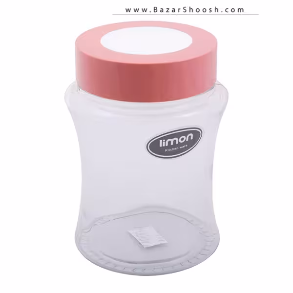 جای حبوبات 20سانتی‌متری شیشه‌ای لیمون مدل نسترن