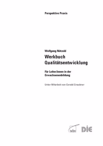 خرید و دانلود نسخه کامل کتاب Werkbuch Qualitätsentwicklung