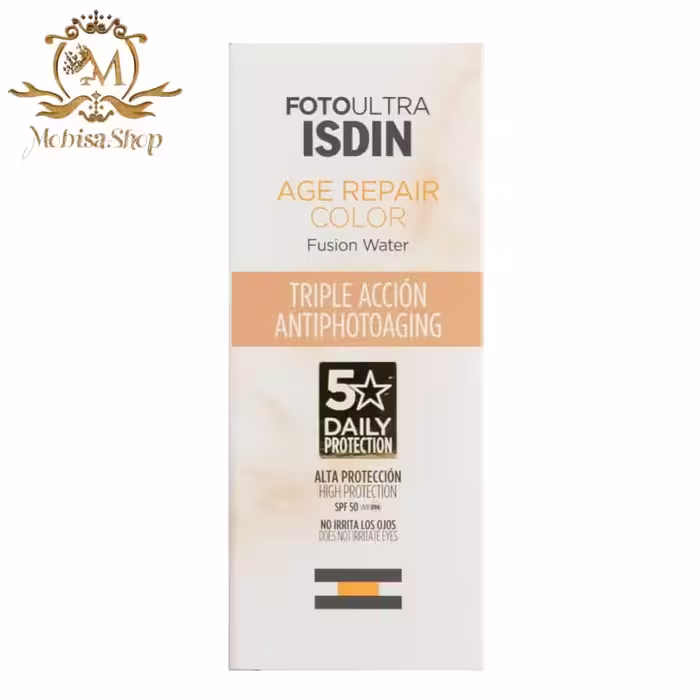 ضدآفتاب بدون رنگ ایزدین ISDIN مدل Age Repair Fusion Water (SPF 50)