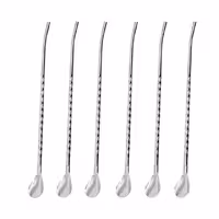 نی شربت خوری استیل بسته M.H.S بسته 6 عددی