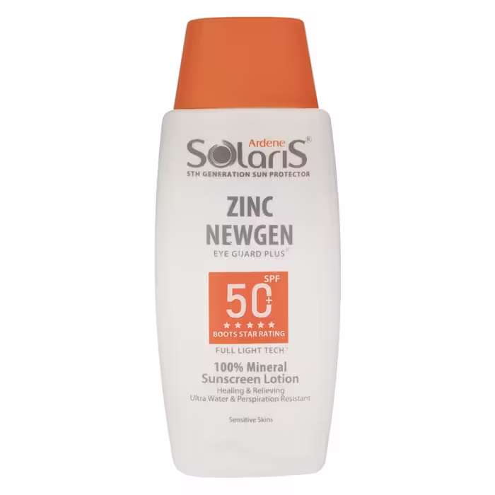 لوسیون ضد آفتاب زینک نیوژن SPF50 حجم 100 میل آردن سولاریس