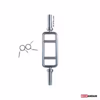 میله هالتر چکشی 90 سانت باشگاهی آستین دار 50mm