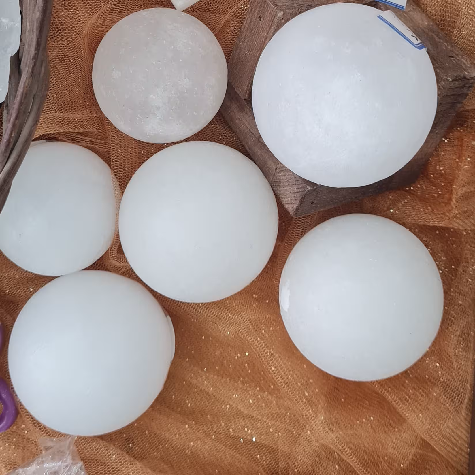 سنگ نمک دایره ای سفید 250 گرم