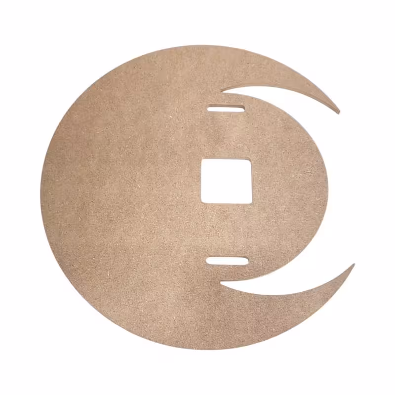 بیس MDF ساعت طرح هلال ماه 40 سانت