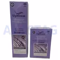 پک اقتصادی شامپو و ماسک مو لایتنس Lightness مدل Oil control Refreshing مناسب موهای چرب