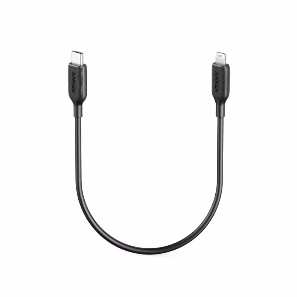 کابل تبدیل USB-C به لایتنینگ انکر مدل Anker USB-C to Lightning Cable A8831 طول 30 سانتی متر