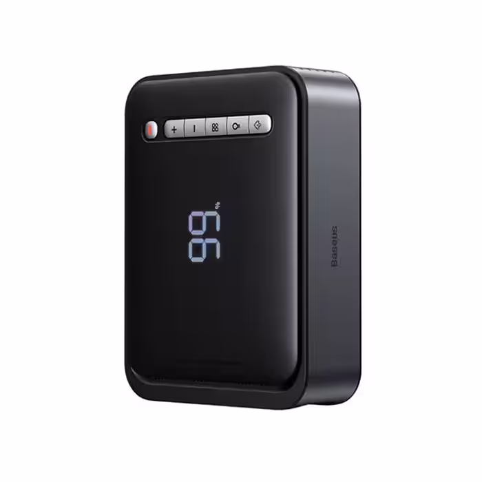 پاوربانک و کمپرسور و جامپ استارتر خودرو بیسوس مدل  super energy 2in 1 CGCN000001 8000mAh
