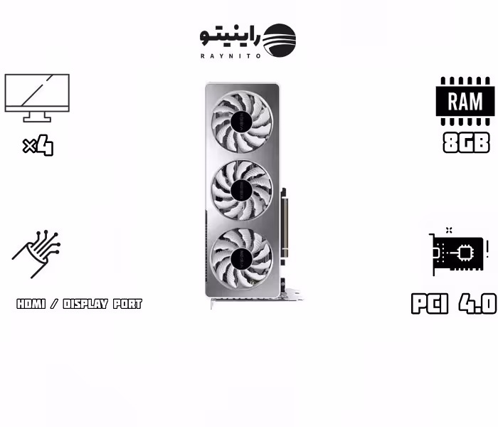 کارت گرافیک استوک RTX 3060 TI Gigabyte Vision 8GB OC