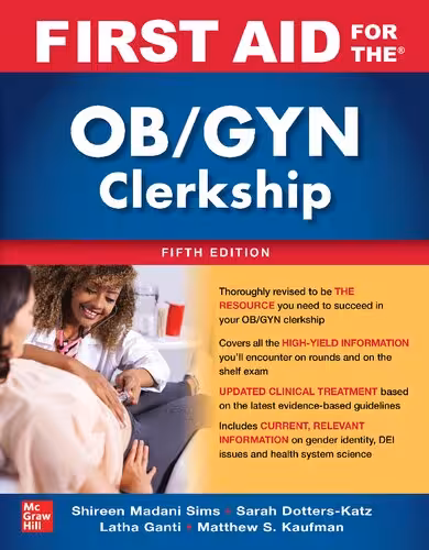 خرید و دانلود نسخه کامل کتاب First Aid for the OB/GYN Clerkship, Fifth Edition