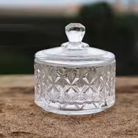 قندان و نقل خوری بلور وارداتی طرح تایملس و الیسا