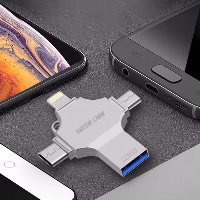 فلش مموری گرین لاین مدل 4 در 1 ، 128 گیگابایت