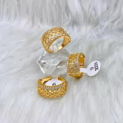 انگشتر آبکاری طلا2