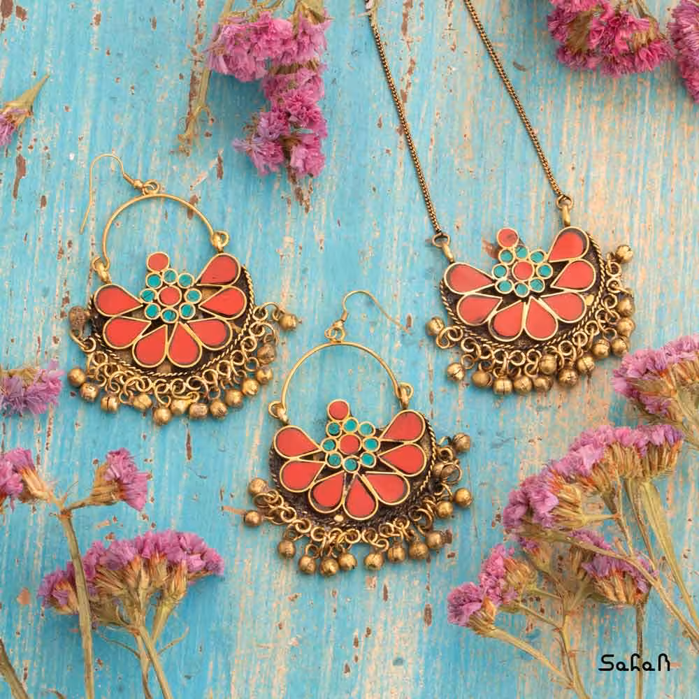 نیم ست هندی سنگی مدل نپالی