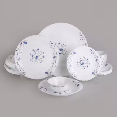 سرویس غذاخوری 25 پارچه 6 نفره گلدن اوپال مدل شاخه نبات کد Carine