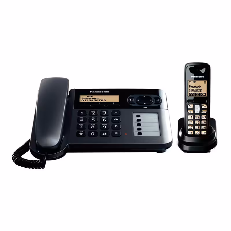 تلفن سیمی پاناسونیک مدل KX-TG6451 همراه یک گوشی بی‌سیم