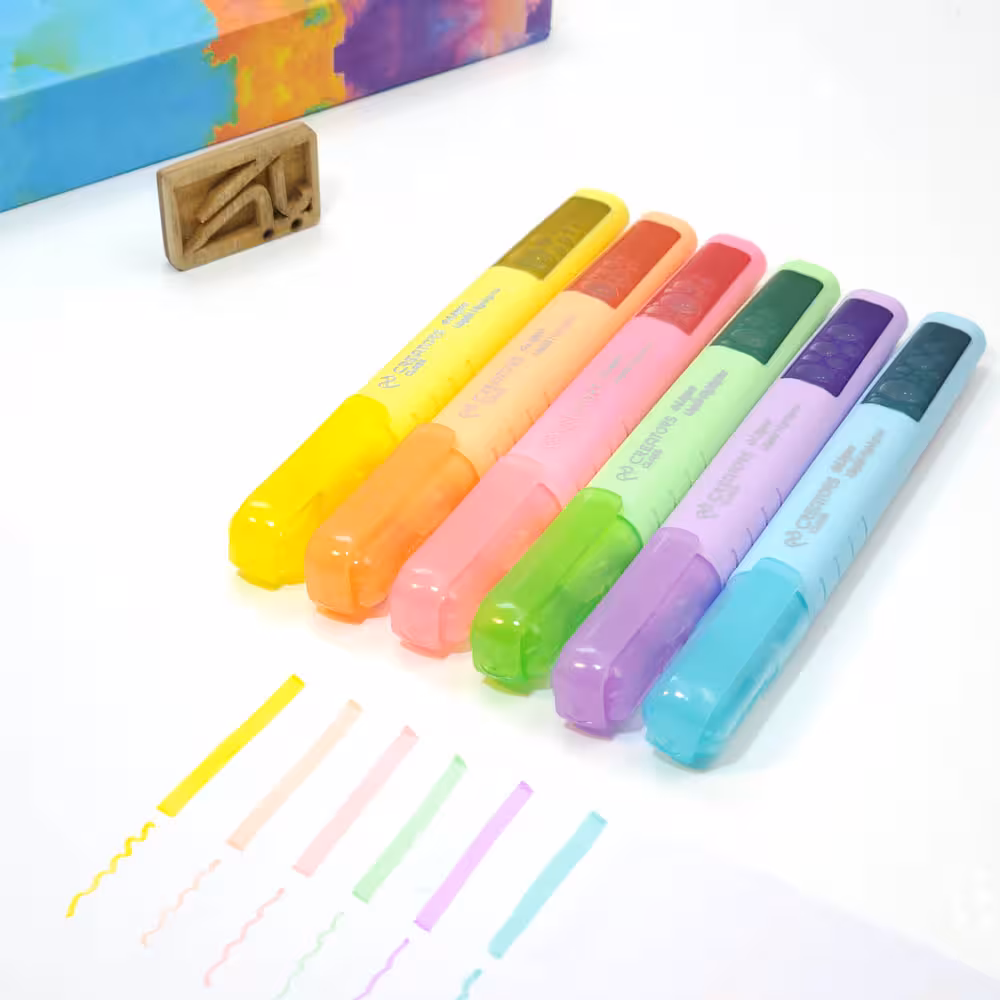 ماژیک هایلایتر پاستلی قلمی بلند با جوهر مایع سی کلاس CREATORS CLASS (C Class) Liquid (Liqeo) highlighter Slim Pastel HP 3130