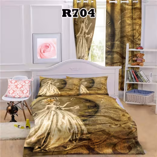 روتختی چاپی زن و ساعت کد R704