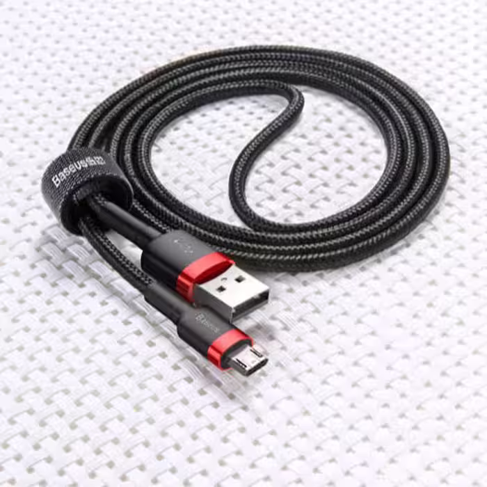 کابل شارژ یو اس بی به تایپ سی بیسوس Baseus cafule Cable با توان 2 آمپر و طول 2 متر Red Black