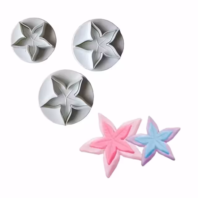 کاتر فشاری سه عددی برگ ستاره ای