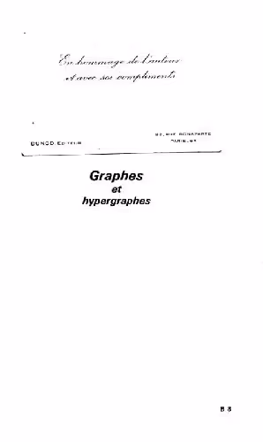 خرید و دانلود نسخه کامل کتاب Graphes et hypergraphes