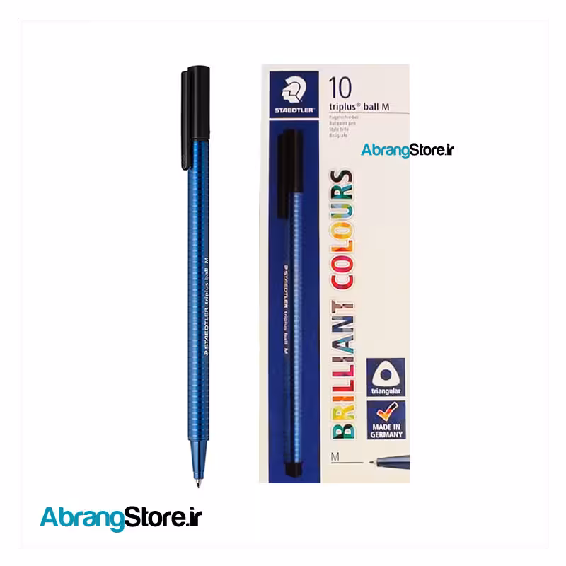 خودکار تری پلاس M استدلر مشکی بسته 10 عددی