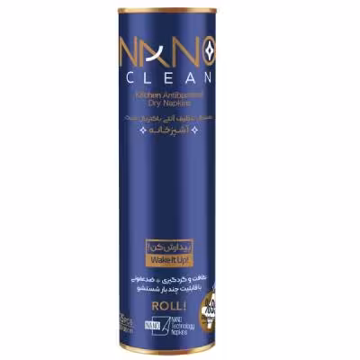 دستمال نظافت خانه و آشپزخانه نانوکلین مدل آنتی باکتریال خشک بسته 25 عددی