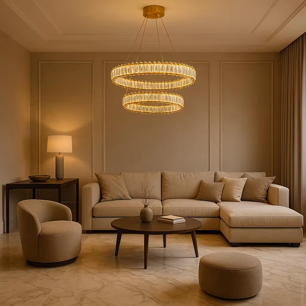 لوستر کریستالی DNA دوطبقه کوثر کد 7020074