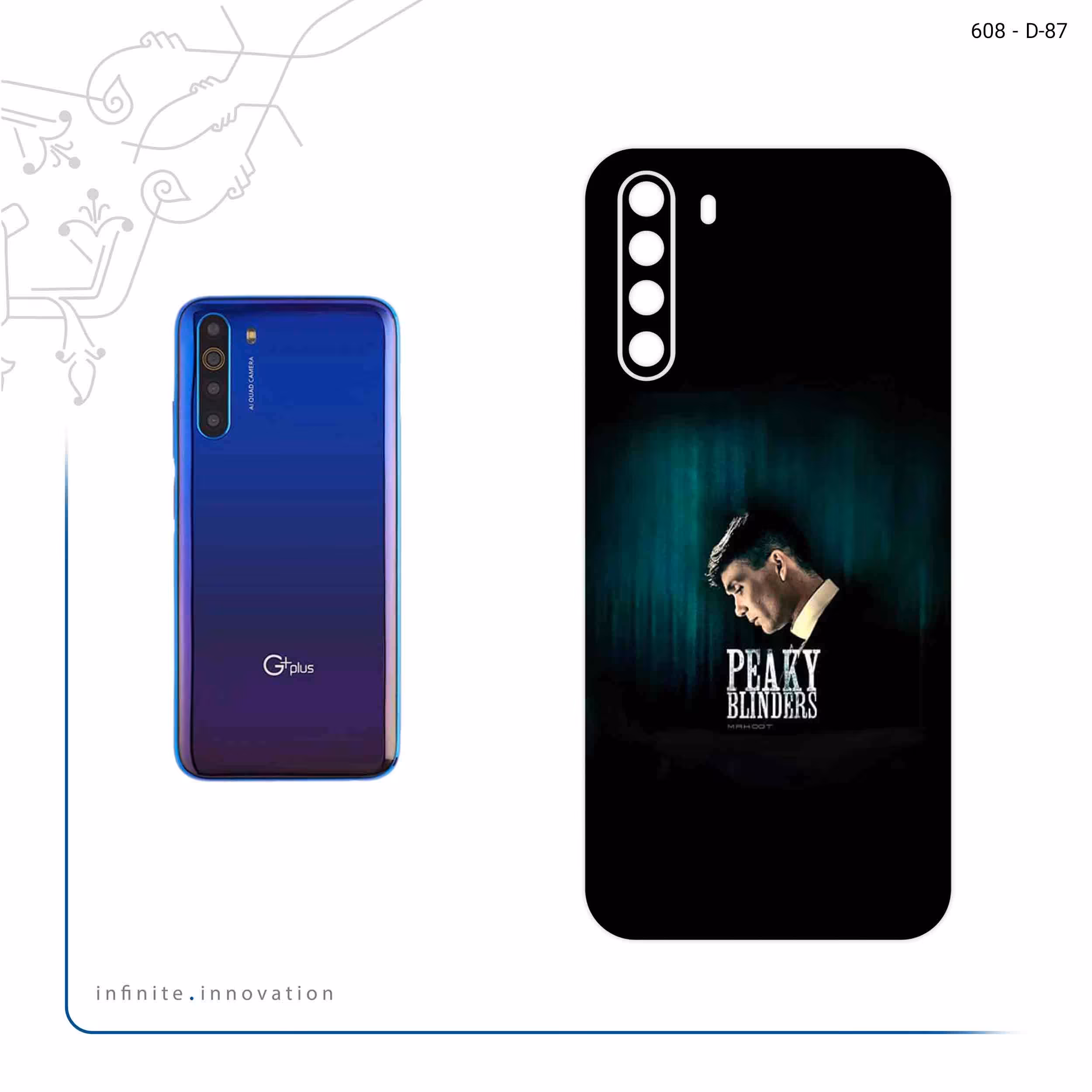 برچسب پوششی ماهوت مدل peaky blinders مناسب برای گوشی موبایل جی پلاس X10