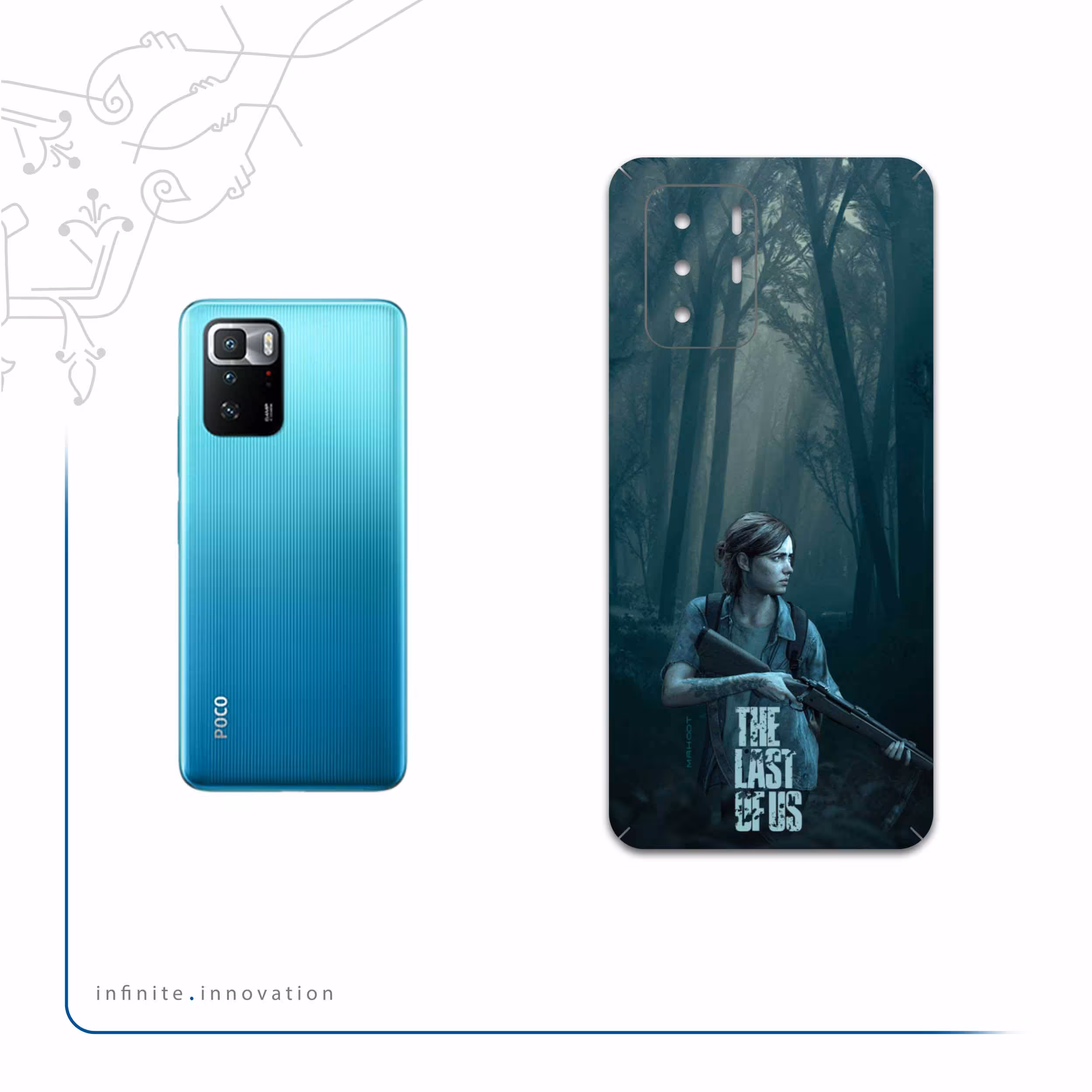 برچسب پوششی ماهوت مدل The-Last-of-Us مناسب برای گوشی موبایل شیائومی Poco X3 GT 5G