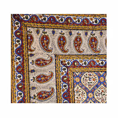 رومیزی قلمکار صدر مدل حقه ای کد 100